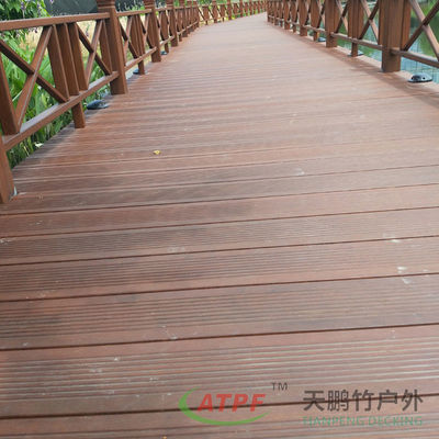 Eco Friendly Carbonized Bamboo Deck Railing Outdoor