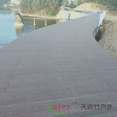 Weatherproof Bamboo Railings Wooden Decking Rail