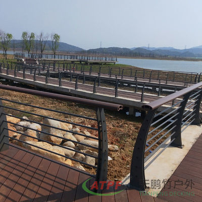 Custom Bamboo Carbonized Split Slat Fencing Thick Bamboo Cladding