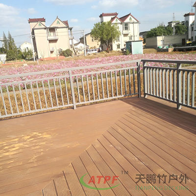 Decorative Carbonized Bamboo Fence Engineered Bamboo Cladding Wall Panels