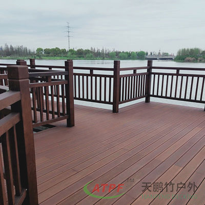 Bamboo Composite Outdoor Decking Board Weatherproof Custom