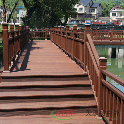 Exterior Fused Bamboo Decking Board For Outdoor Garden OEM