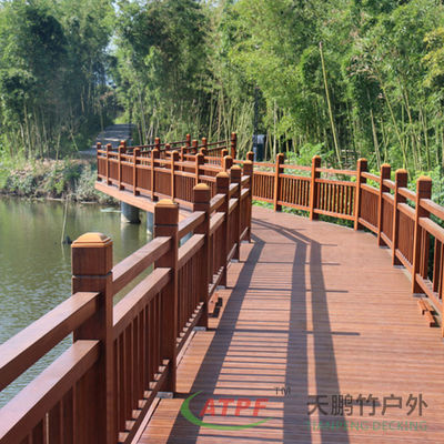 Waterproof Bamboo Wood Planks Decking Floor ODM