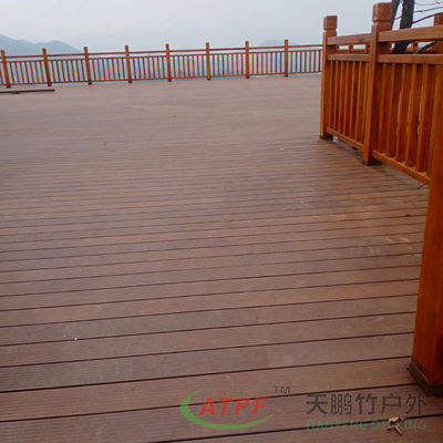 Outdoor Carbonised Floor Decking Boards 140mm Wide Oem