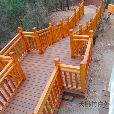 Public Place Weathered 6ft Decking Boards Premium Bamboo