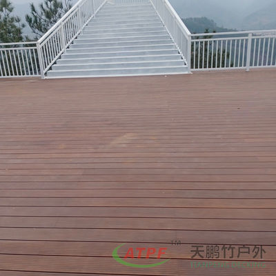 Anti Slip Bamboo Outdoor Decking Boards Patio Wood Planks