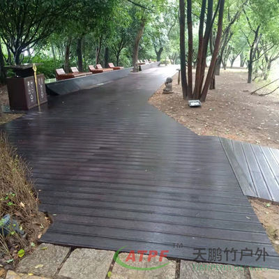 Eco Friendly 2x8 Deck Boards Premium Carbonized Solid Bamboo OEM