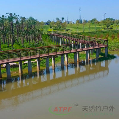 Anticorrosion Carbonized Bamboo Decking Boards 4.8 M