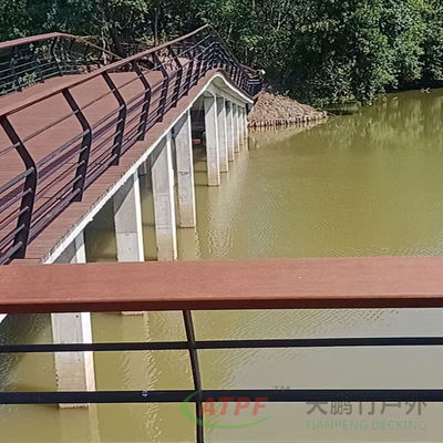 Waterproof Sustainable Decking Boards Carbonized Bamboo