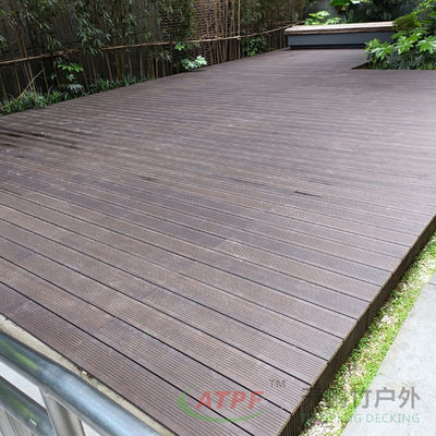 Dark Carbonized Bamboo Decking Non Slip Decking Boards