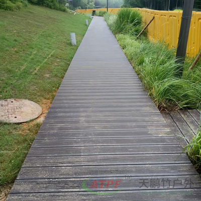Outdoor 4.2 M Bamboo Wood Decking Boards Weatherproof