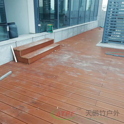 Carbonization Bamboo Plain Decking Boards 200mm Wide ODM