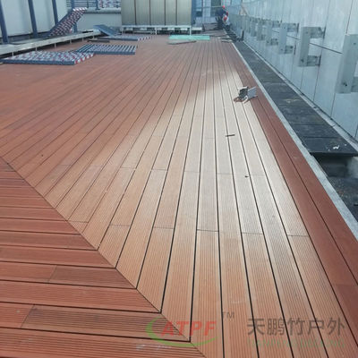 Anthracite Bamboo Wood Weatherproof Decking Boards 120mm