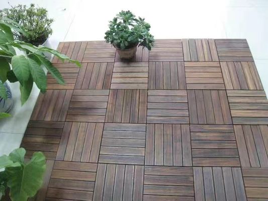 Fine Grooves Surface Mount Bamboo Deck Railing Low Maintenance
