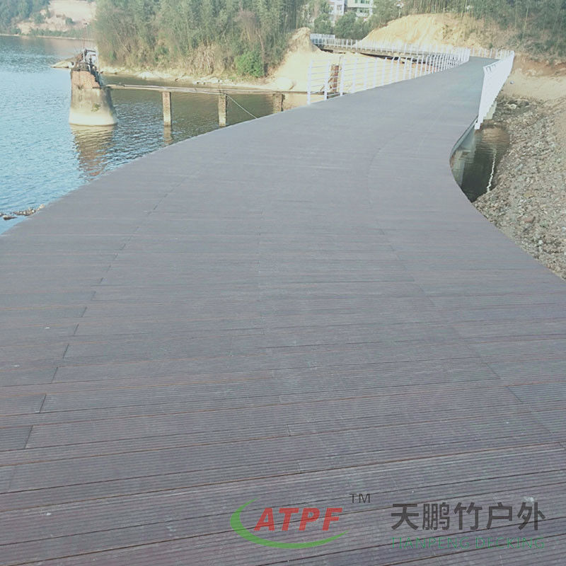 Weatherproof Bamboo Railings Wooden Decking Rail