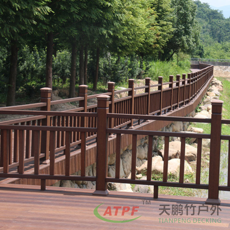 Charcoal Bamboo Outdoor Decking Board Floor High Resistance
