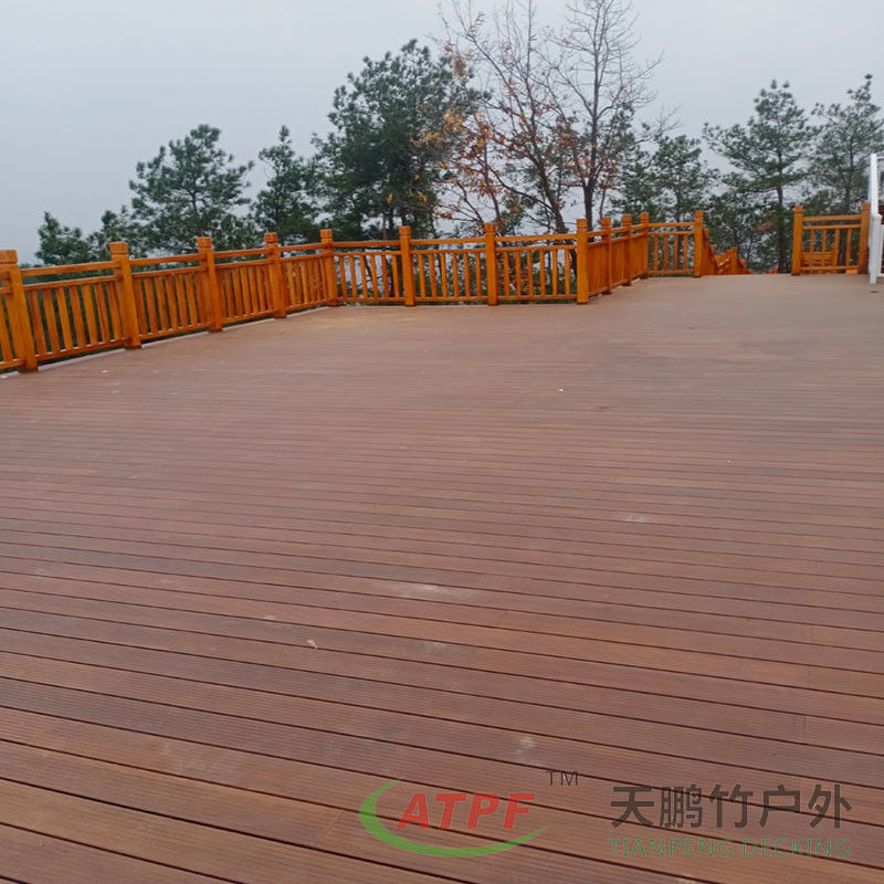 Environmentally Friendly Floor Decking Boards Bamboo Wood For Decks