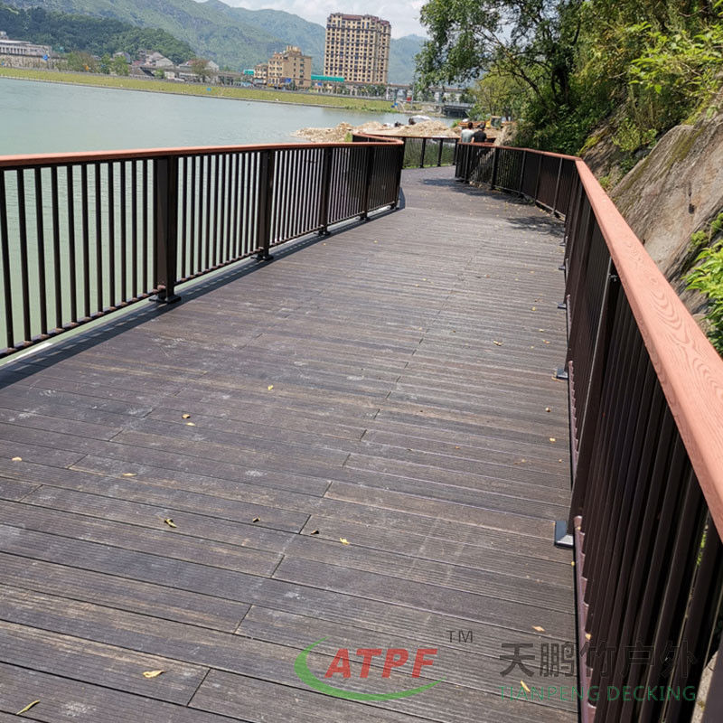 ODM Carbonised Bamboo Porch Decking Boards In Bulk