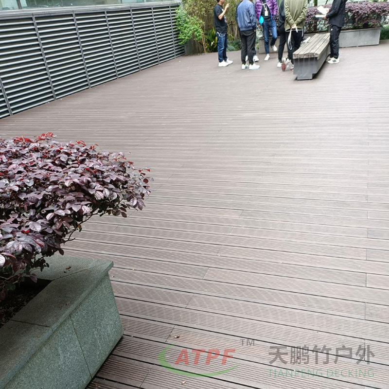Carbonized Compressed Bamboo Decking Floor Boards Eco Friendly