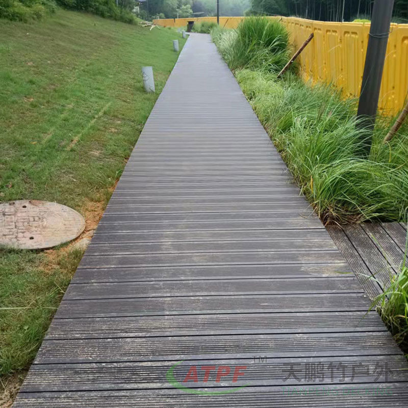 Outdoor 4.2 M Bamboo Wood Decking Boards Weatherproof