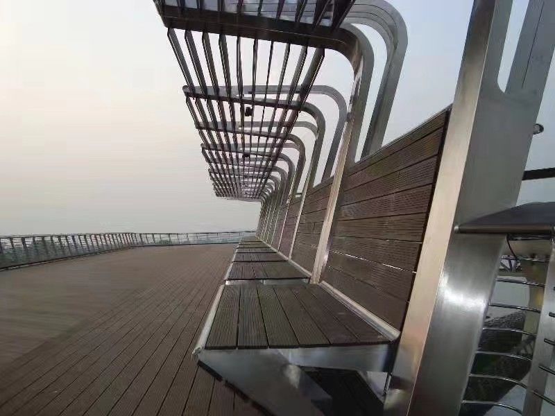Outdoor Bamboo Deck Floor Composite Floor With Bamboo Ingredients